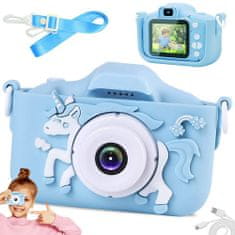 Verk 18258 Gyermek digitális fényképezőgép unikornis kék