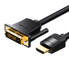Vention ABFBG video átalakító kábel 1,5 M HDMI A-típus (Standard) DVI-D Fekete (ABFBG)