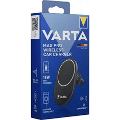 Varta Mag Pro Wireless Car Charger Okostelefon Földi mágneses mező Automatikus (v57902101111)
