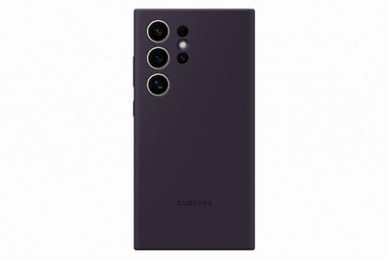 SAMSUNG Szilikon hátlapi védőtok Samsung Galaxy S24 Ultra számára EF-PS928TEEGWW, sötét lila