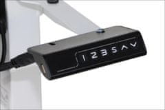 STEMA Keret elektromos magasságállítással PRATO 01-2T/W fehér színben. Egy motorral rendelkezik, és USB-n keresztül újratölthető. Magassága 72-121 cm tartományban állítható.