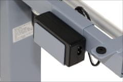 STEMA Keret elektromos magasságállítással PRATO 01-2T/A szürke színben. Egy motorral rendelkezik, és USB-n keresztül újratölthető. Magassága 72-121 cm tartományban állítható.