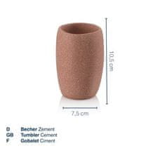 Kela bögre Roda cement terra 7,5x7,5x10,5cm KL-23751