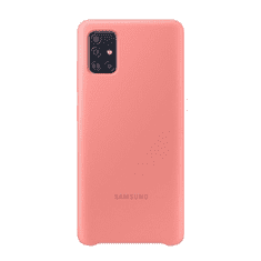 SAMSUNG Galaxy A51 SM-A515F, Szilikon tok, rózsaszín, gyári (RS92658)