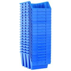 Vidaxl 20 db kék műanyag egymásra rakható tárolódoboz 146285