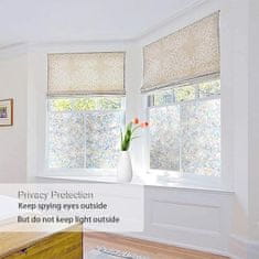 Netscroll Gyönyörű öntapadós dekoratív fólia szivárvány hatással, szivárványos dekoratív ablakfólia (200x60 cm), védelem az UVA és UVB sugárzás ellen, RainbowFoil