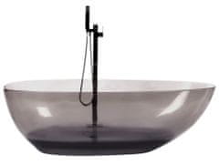 Beliani Fekete szabadon álló fürdőkád 169 x 78 cm BLANCARENA