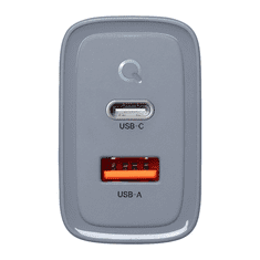 Tactical Microgrid GaN 45W Töltő, USB-A + Type-C, Szürke (129684)