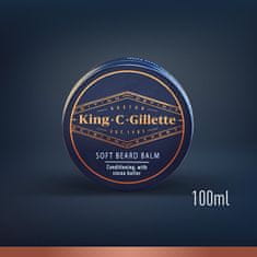 Gillette Lágyító szakállápoló balzsam King (Soft Beard Balm) 100 ml