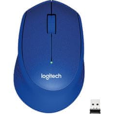 Logitech M330 Silent Plus 910-004910 Optikai Egér 1000DPI Kék