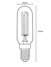 LUMILED 6x LED izzó E14 T25 4W = 40W 440lm 3000K Meleg fehér 360° Filament 