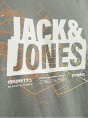 Jack&Jones Férfi póló JCOMAP Regular Fit 12252376 Agave Green (Méret XXL)