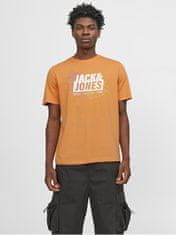 Jack&Jones Férfi póló JCOMAP Regular Fit 12252376 Tangerine (Méret XXL)