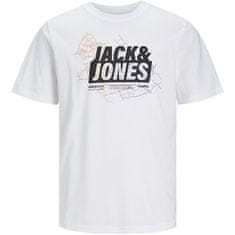 Jack&Jones Férfi póló JCOMAP Regular Fit 12252376 White (Méret XXL)