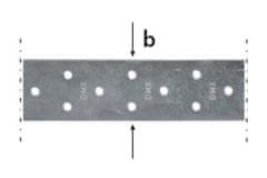 STREFA Szerelőszalag TM 2/25, 40x2,0x25bm horganyzott lemez / 25 db-os csomagban