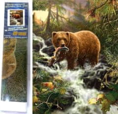 Norimpex Diamond festmény Medve a vadászaton 30x40cm
