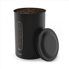 Xavax Barista kávés doboz 1,3 kg kávébab vagy 1,5 kg őrölt kávé számára, légmentesen záródó, matt fekete színű