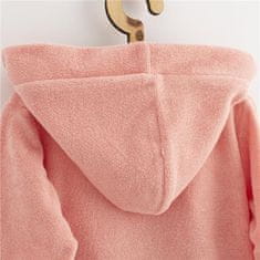 NEW BABY Kényelmesen rózsaszín frottír fürdőköpeny - 80/86
