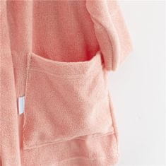 NEW BABY Kényelmesen rózsaszínű frottír fürdőköpeny - 92/98