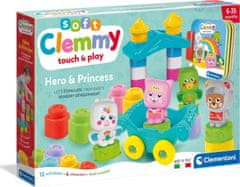 Clementoni Soft Clemmy játékkészlet könyvvel Lovag és hercegnő