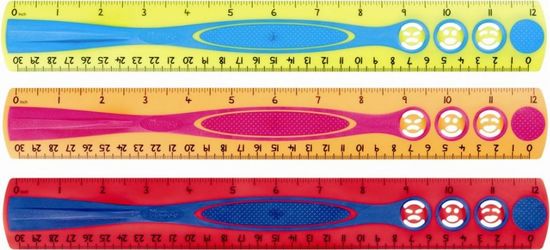 Maped vonalzó Kidy Grip 30cm 1db - különböző változatok vagy színek keveréke