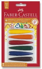 Faber-Castell műanyag zsírkréták 6db