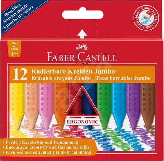 Faber-Castell műanyag zsírkréták Colour Grip Jumbo 12db