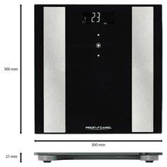 ProfiCare PC-PW 3007 FA személymérleg fekete (4006160300703)