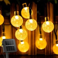 Netscroll 50 darab beltéri és kültéri retro LED lámpa, amelyeket napenergiával tölthet fel, BulbLights