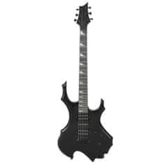 Vidaxl fekete elektromos gitár kezdőknek tokkal 4/4 39" 70187
