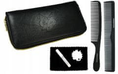 Enzo WOLF hajvágó készlet jobbkezes 5,5 King ollóval és tokkal + offset hajvágó fésűk a Professional vonalhoz a fodrászatban.