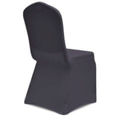 Vidaxl 6 db antracitszürke nyújtható székszoknya 131412