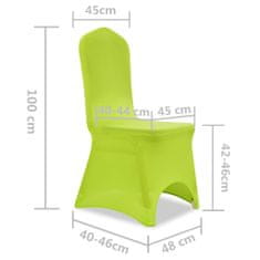 Vidaxl 4 db zöld nyújtható székszoknya 131417