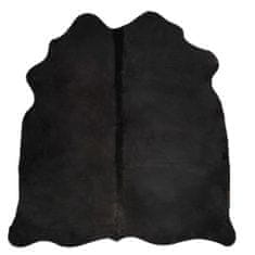 Vidaxl fekete valódi marhabőr szőnyeg 150 x 170 cm 284341