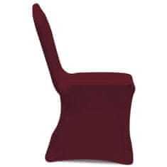 Vidaxl 12 db burgundi vörös sztreccs székszoknya 279093
