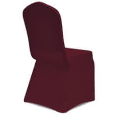 Vidaxl 12 db burgundi vörös sztreccs székszoknya 279093