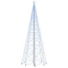 Vidaxl kék 1400 LED-es karácsonyfa fémoszloppal 5 m 328636
