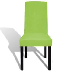Vidaxl 4 db zöld szabott nyújtható székszoknya 131427