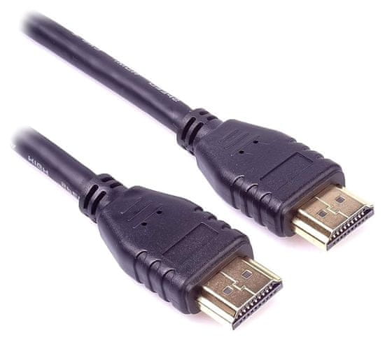 PremiumCord HDMI 2.1 High Speed + Ethernet kábel/ 8K@60Hz / aranyozott csatlakozók/ 5m/ fekete