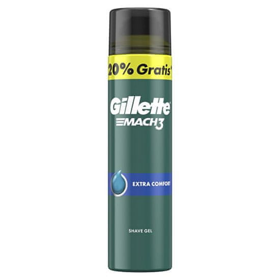 Gillette Borotvazselé Mach3 Extra Comfort (Shave Gel) 200+40 ml