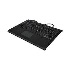 Keysonic KSK-3210ELU (DE) billentyűzet USB QWERTZ Német Fekete (60961)