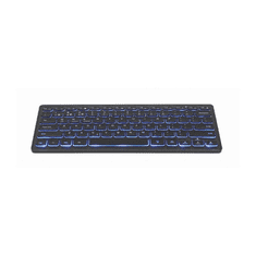 Gembird Tastatur Kabellos Slimline mit Bluetooth Technologie (KB-BTRGB-01-DE)