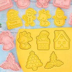 Netscroll Karácsonyi süteményformák, 8 süteményformák, CutCookies