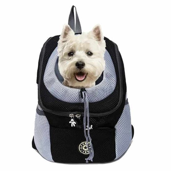 Netscroll Kutyahordozó hátizsák, kényelmes és tartós, ideális kis és nagy kutyák számára, tökéletes túrázáshoz és kültéri kalandokhoz, elsőosztályú táska kutyák könnyű szállításához,S/ M méret, DoggyPack