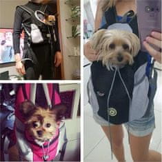 Netscroll Kutyahordozó hátizsák, kényelmes és tartós, ideális kis és nagy kutyák számára, tökéletes túrázáshoz és kültéri kalandokhoz, elsőosztályú táska kutyák könnyű szállításához, M méret, DoggyPack
