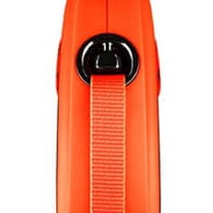 Flexi Xtreme XS szalag 3m, narancssárga 15kg-ig integrált gumiszalaggal (Soft-Stop)