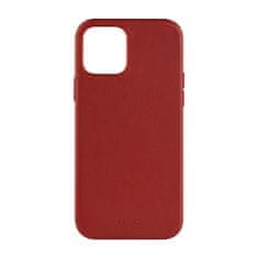 FIXED MagLeather bőr hátlapi védőtok Apple iPhone 12/12 Pro számára, piros (FIXLM-558-RD)