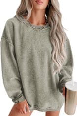 OMG! Női hosszú pulóver Aliredin zöld L