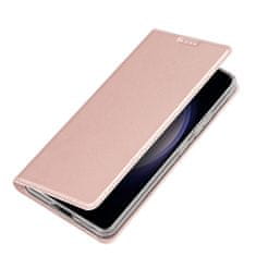 TKG Telefontok Samsung Galaxy S24+ (S24 Plus) - Dux Ducis rose gold flipcover tok