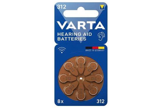 Varta Hearing Aid Battery 312 BLI 8 (24607101418)